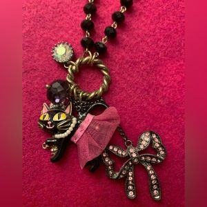 Betsey Johnson Cat necklace